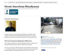 Tablet Screenshot of greatamericanhandyman.com
